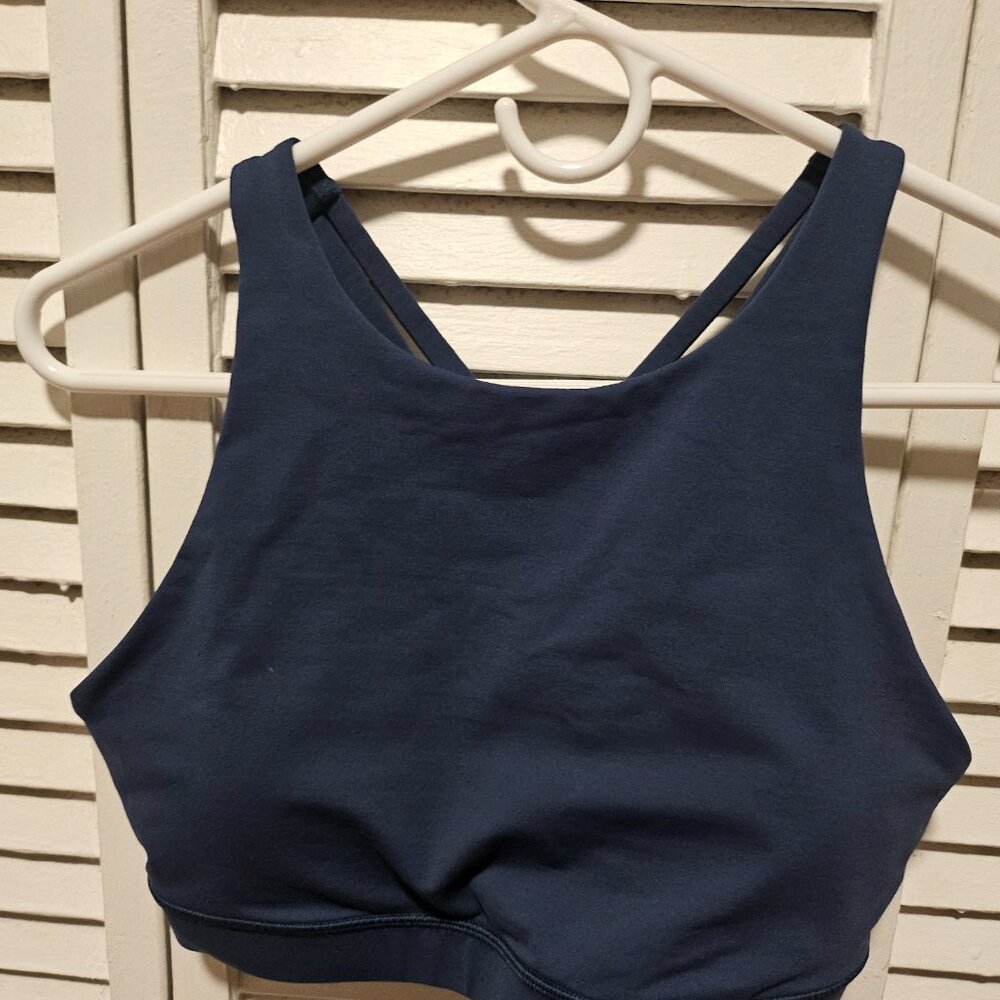 Lululemon Energy Bra High Neck Blue size 10